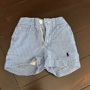 9M Boys Polo Blue and White Shorts